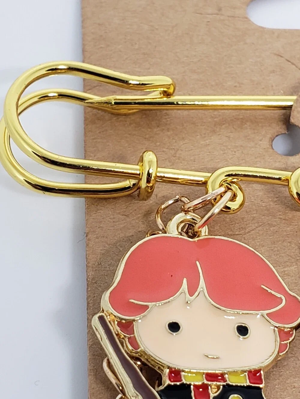Handmade Chibi Harry Potter safety pin Brooch